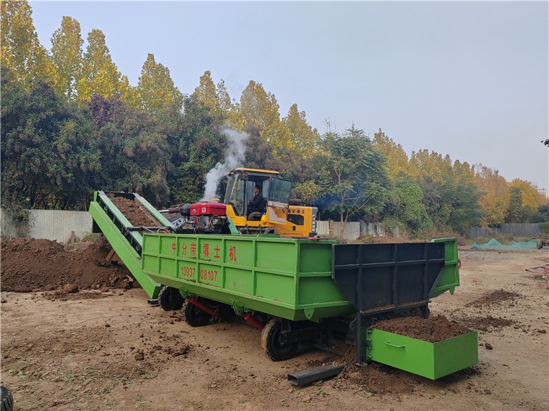 恒睿中分带填土机｜高速市政道路专用，回填均匀达标，绿色环保施工