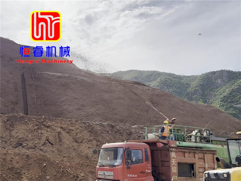 恒睿遥控喷播机｜全程遥控作业，边坡绿化施工人工减半