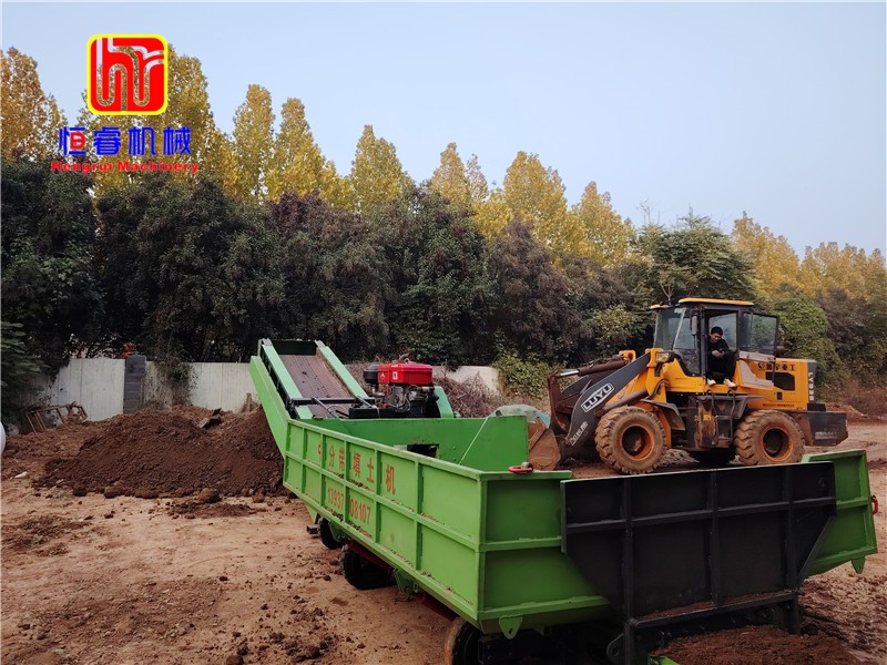 恒睿中分带填土机｜高速市政道路中分带填土专业施工优选设备